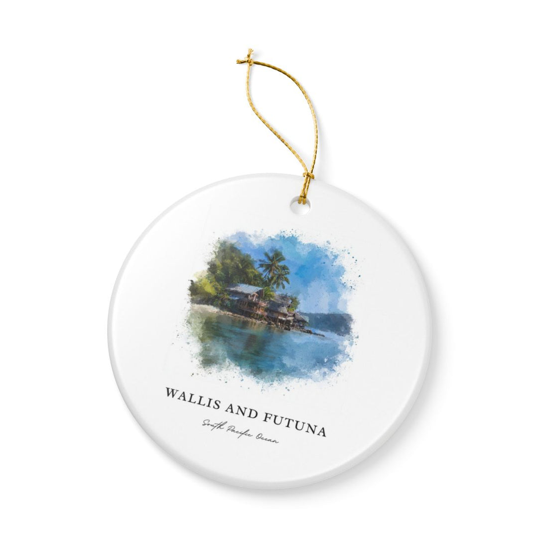 Wallis and Futuna South Pacific Ornament: Unique Wallis and Futuna South Pacific Souvenir, Wallis and Futuna South Pacific Xmas Decor
