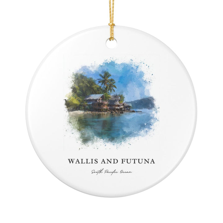 Wallis and Futuna South Pacific Ornament: Unique Wallis and Futuna South Pacific Souvenir, Wallis and Futuna South Pacific Xmas Decor