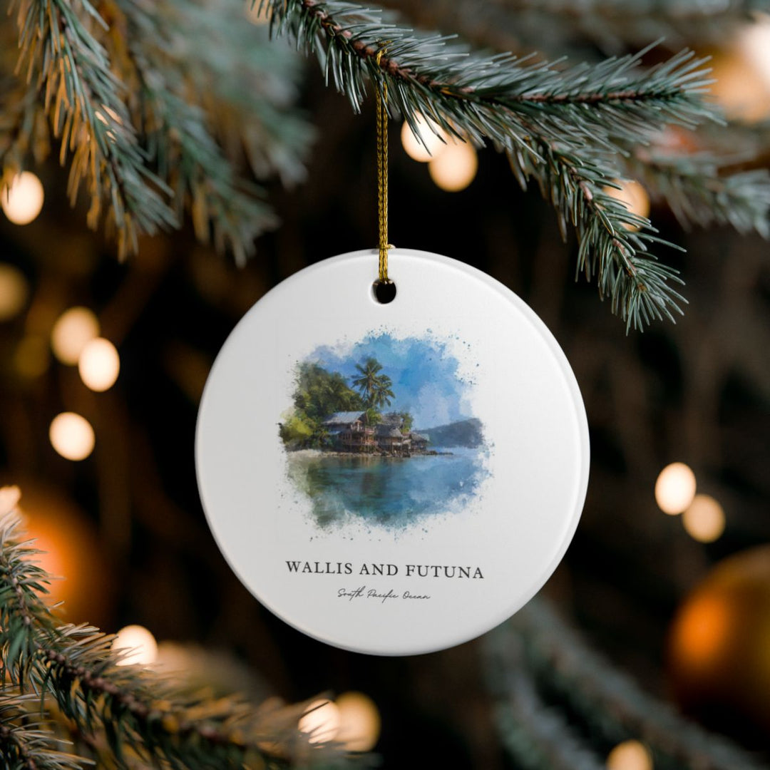 Wallis and Futuna South Pacific Ornament: Unique Wallis and Futuna South Pacific Souvenir, Wallis and Futuna South Pacific Xmas Decor