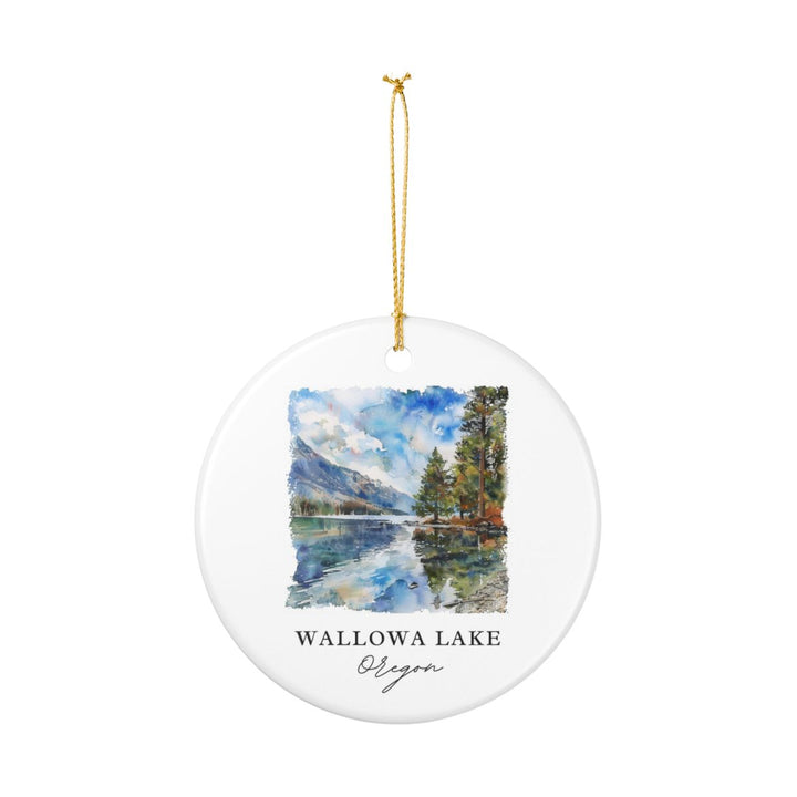 Wallowa Lake Oregon Ornament: Unique Wallowa Lake Souvenir, Wallowa Lake Oregon Xmas Decor, and Authentic Wallowa Lake Gift