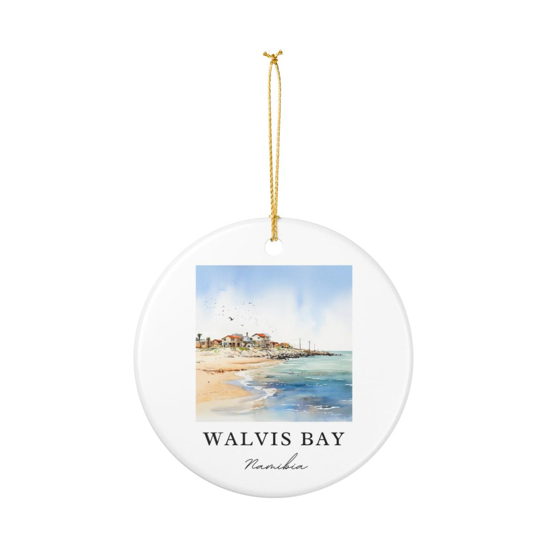 Walvis Bay Namibia Ornament: Unique Walvis Bay Souvenir, Walvis Bay Namibia Xmas Decor, and Authentic Walvis Bay Gift