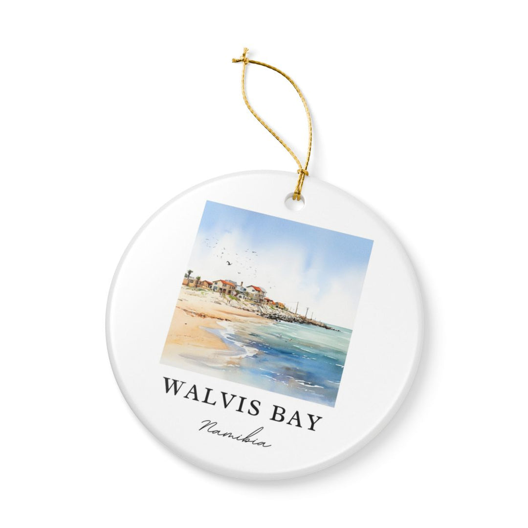 Walvis Bay Namibia Ornament: Unique Walvis Bay Souvenir, Walvis Bay Namibia Xmas Decor, and Authentic Walvis Bay Gift