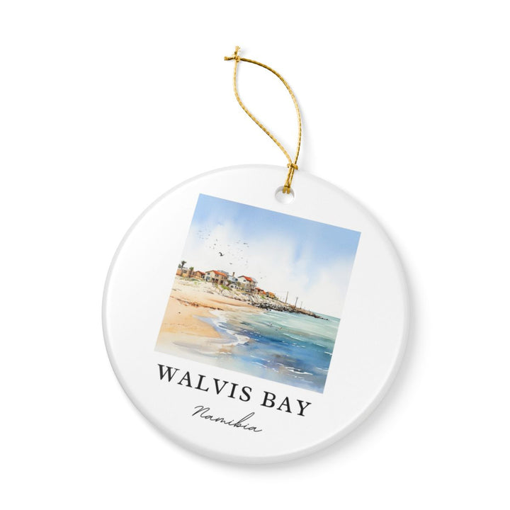 Walvis Bay Namibia Ornament: Unique Walvis Bay Souvenir, Walvis Bay Namibia Xmas Decor, and Authentic Walvis Bay Gift