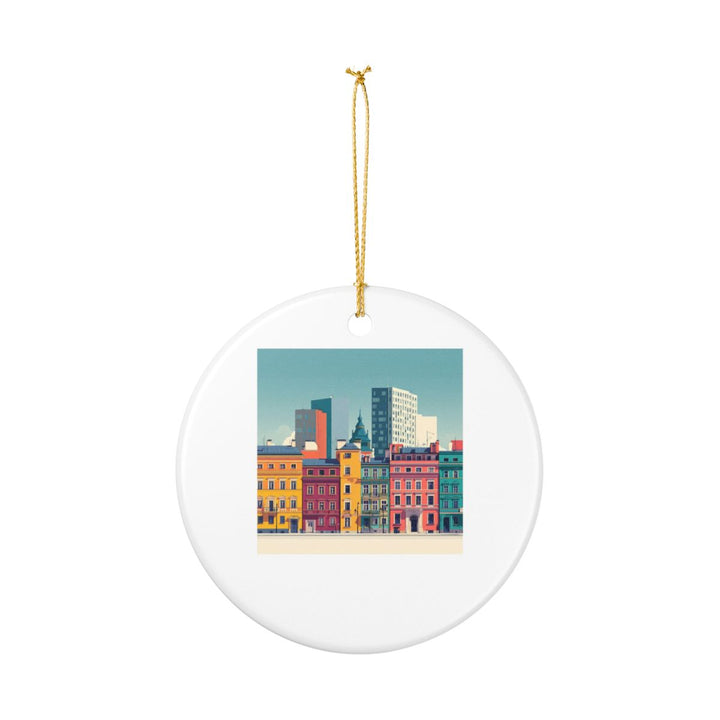 Warsaw Poland Ornament: Unique Warsaw Souvenir, Warsaw Poland Xmas Decor, and Authentic Warsaw Gift