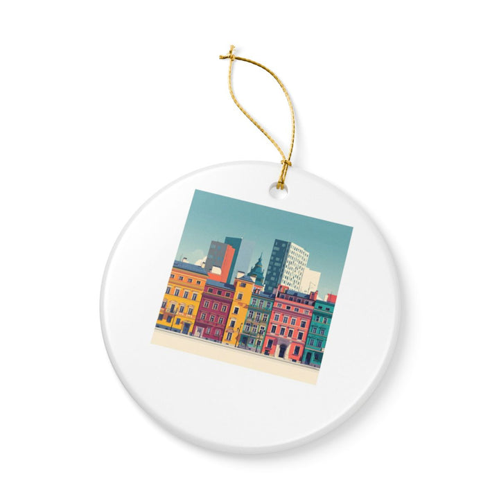 Warsaw Poland Ornament: Unique Warsaw Souvenir, Warsaw Poland Xmas Decor, and Authentic Warsaw Gift