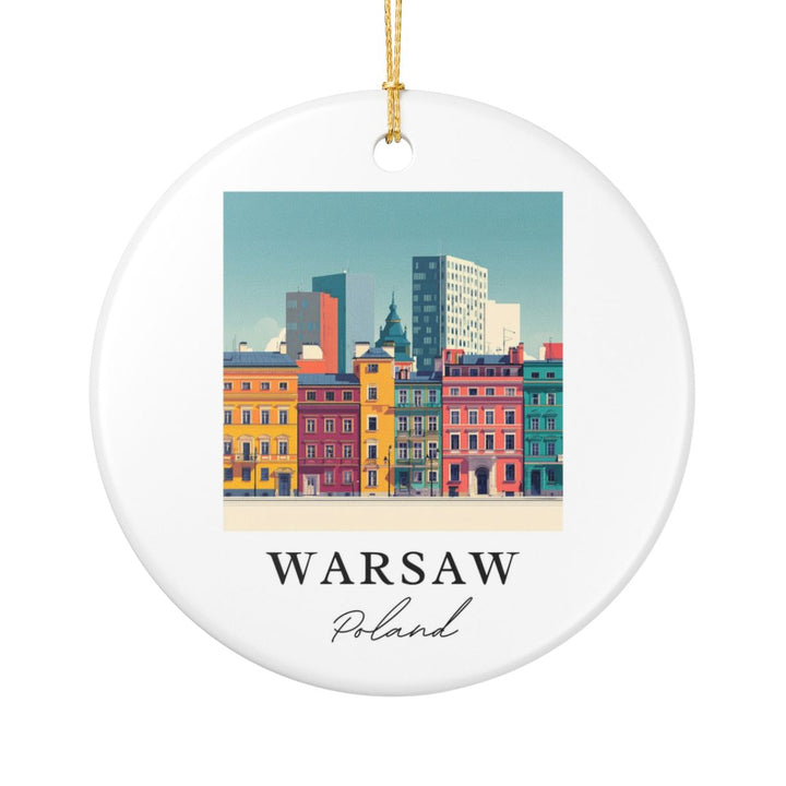 Warsaw Poland Ornament | Christmas Travel Souvenir Gift