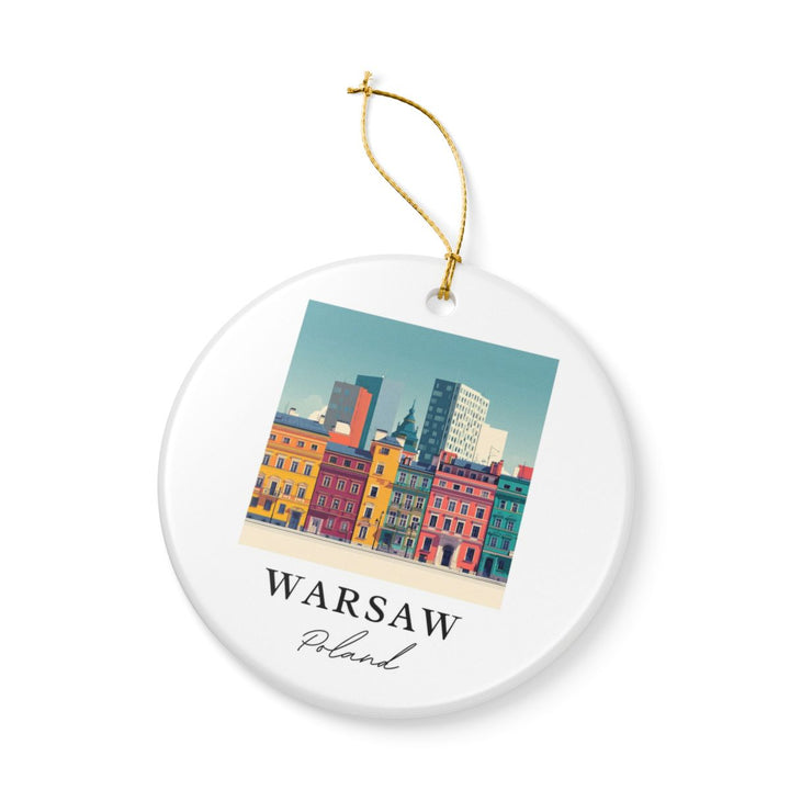 Warsaw Poland Ornament | Christmas Travel Souvenir Gift