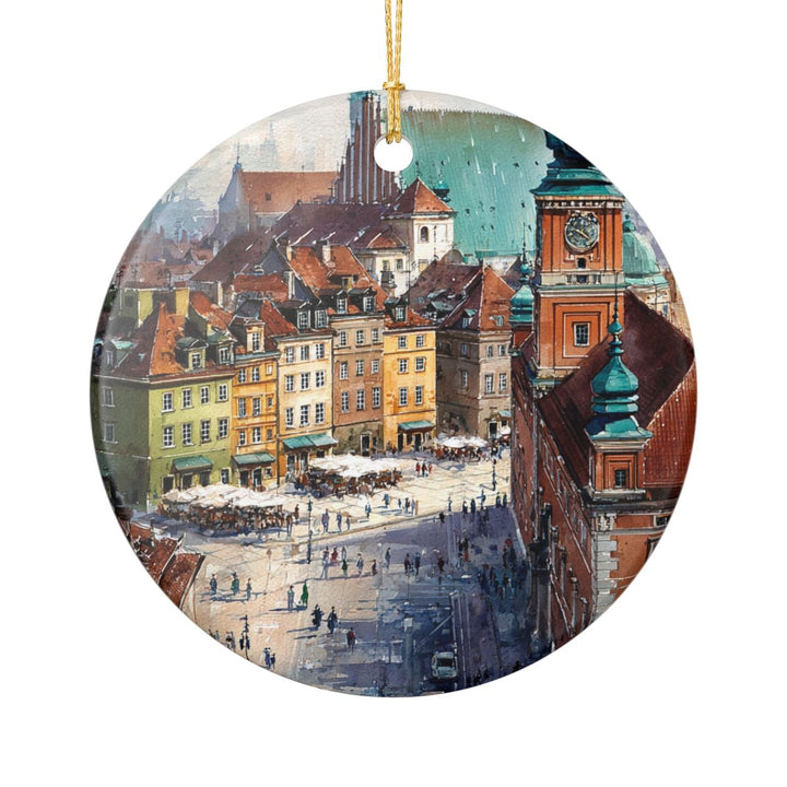 Warsaw Poland Ornament: Unique Warsaw Souvenir, Warsaw Poland Xmas Decor, and Authentic Warsaw Gift