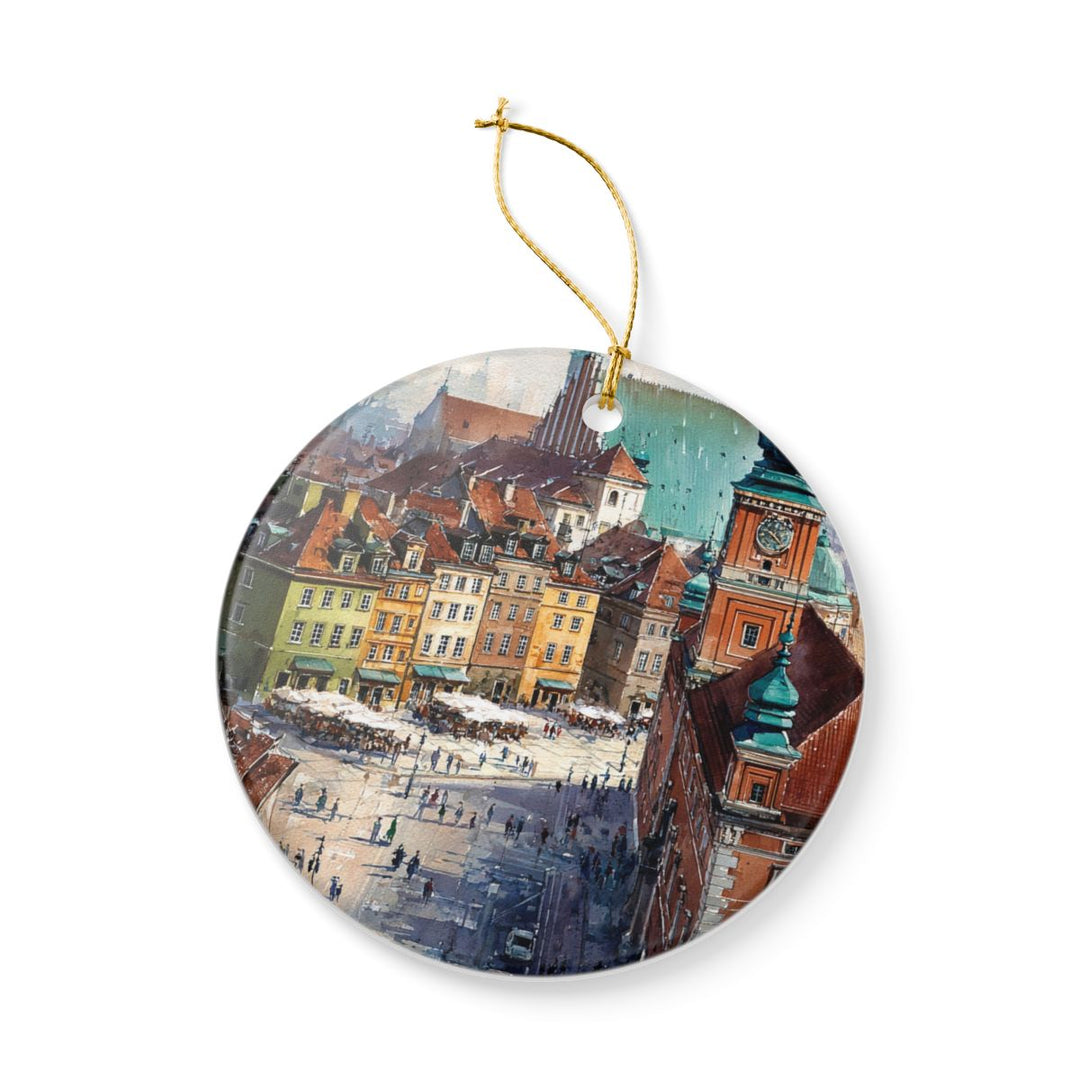 Warsaw Poland Ornament: Unique Warsaw Souvenir, Warsaw Poland Xmas Decor, and Authentic Warsaw Gift