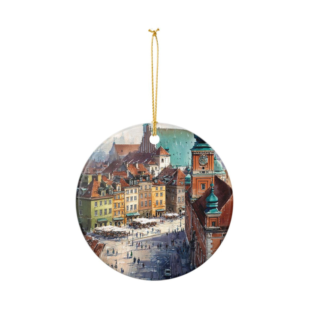 Warsaw Poland Ornament: Unique Warsaw Souvenir, Warsaw Poland Xmas Decor, and Authentic Warsaw Gift