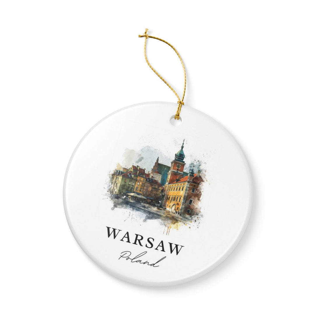 Warsaw Poland Ornament | Christmas Travel Souvenir Gift