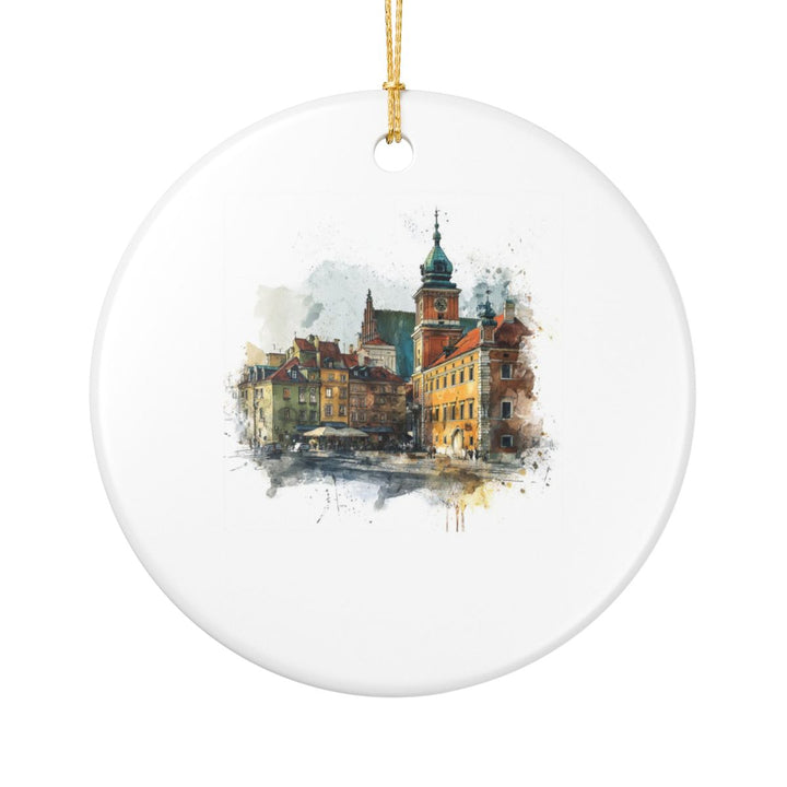 Warsaw Poland Ornament: Unique Warsaw Souvenir, Warsaw Poland Xmas Decor, and Authentic Warsaw Gift