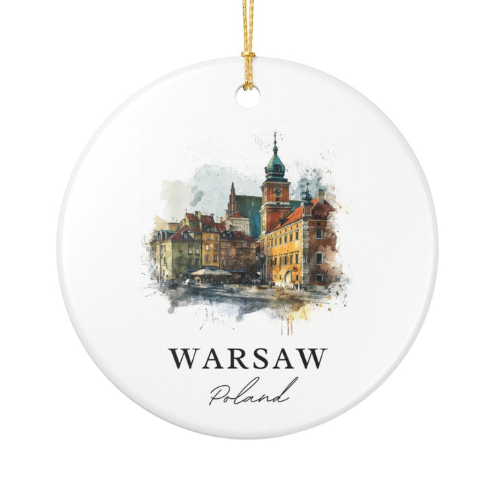 Warsaw Poland Ornament | Christmas Travel Souvenir Gift