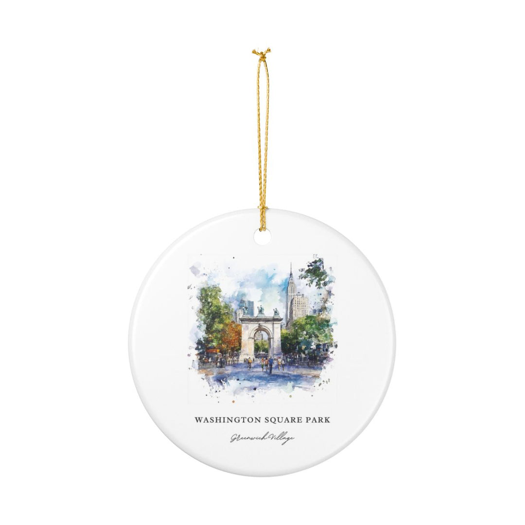 Washington Square Park New York Ornament: Unique Washington Square Park Souvenir, Washington Square Park New York Xmas Decor
