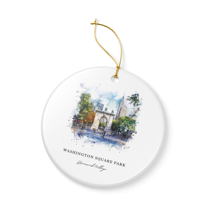 Washington Square Park New York Ornament: Unique Washington Square Park Souvenir, Washington Square Park New York Xmas Decor