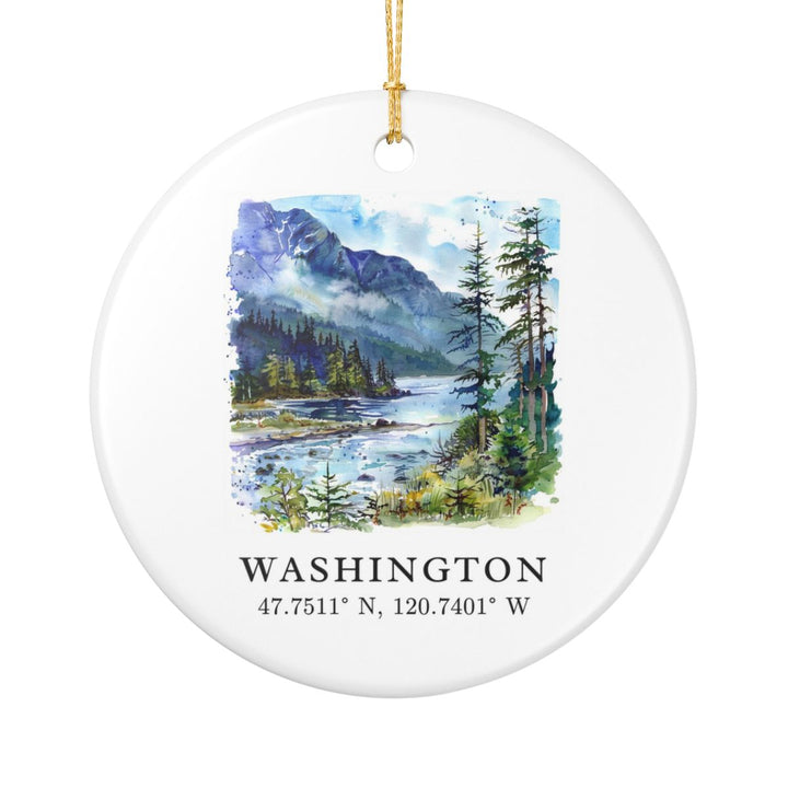 Washington State Ornament | Christmas Travel Souvenir Gift