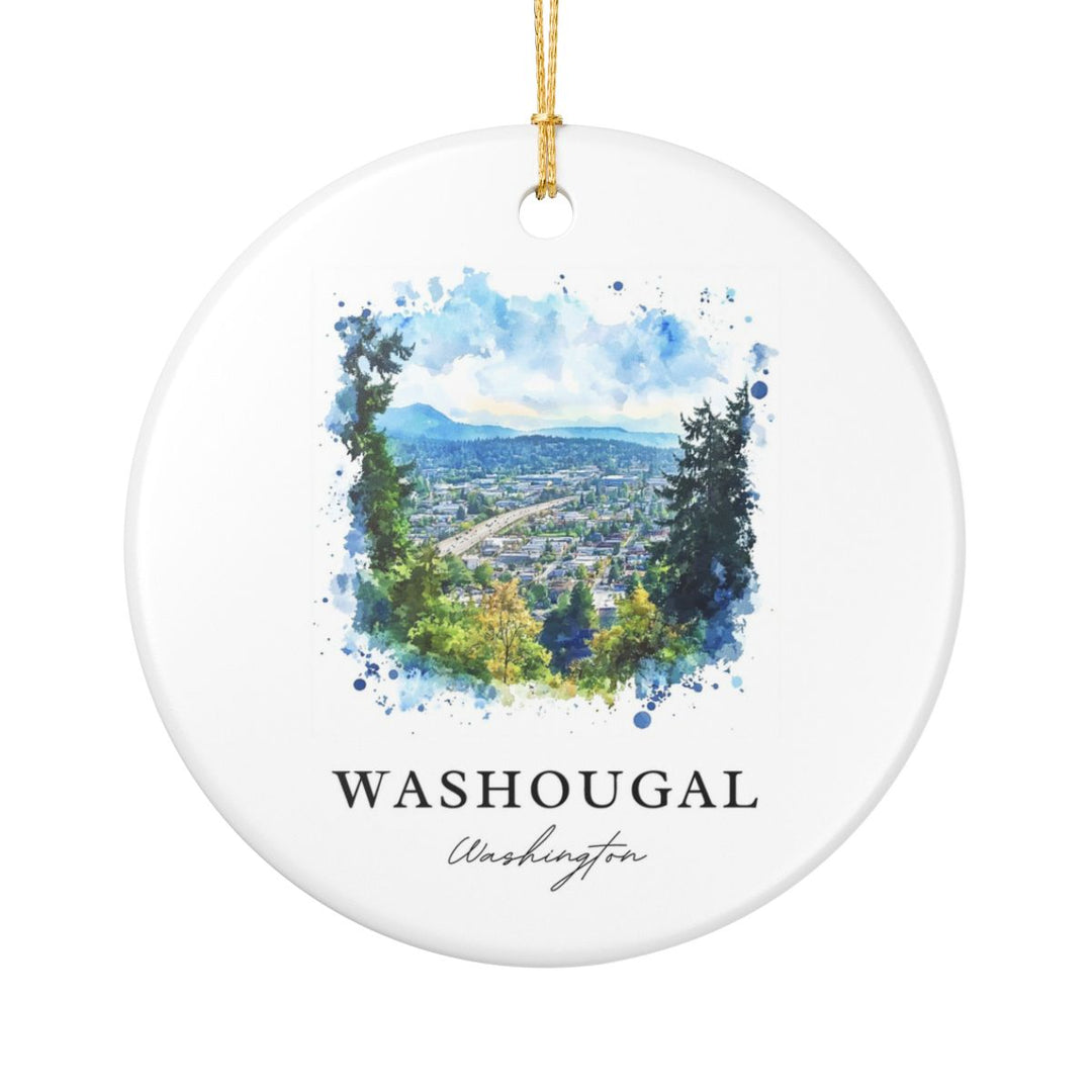 Washougal WA USA Ornament: Unique Washougal Souvenir, Washougal Washington Xmas Decor, and Authentic Washougal Gift