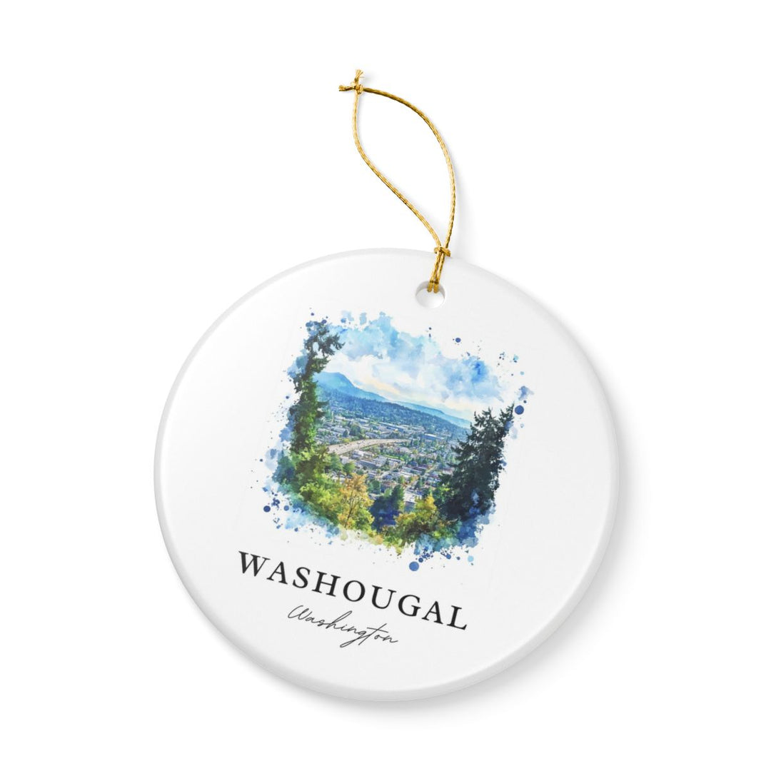 Washougal WA USA Ornament: Unique Washougal Souvenir, Washougal Washington Xmas Decor, and Authentic Washougal Gift