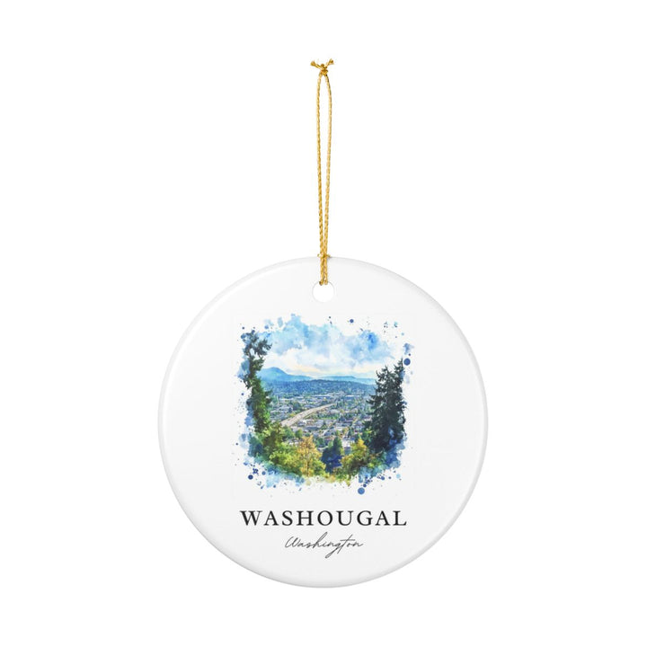 Washougal WA USA Ornament: Unique Washougal Souvenir, Washougal Washington Xmas Decor, and Authentic Washougal Gift
