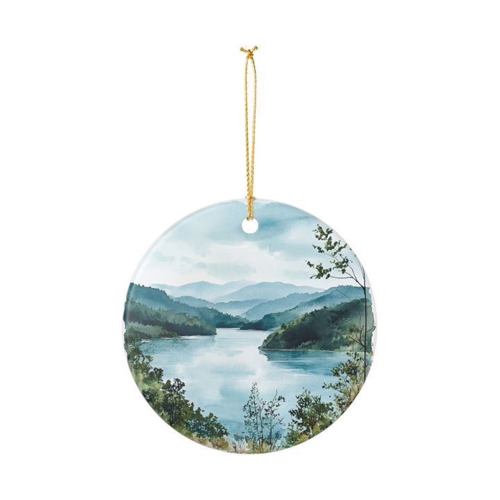 Watauga Lake Tennessee USA Ornament: Unique Watauga Lake Souvenir, Watauga Lake Tennessee Xmas Decor, and Authentic Watauga Lake Gift