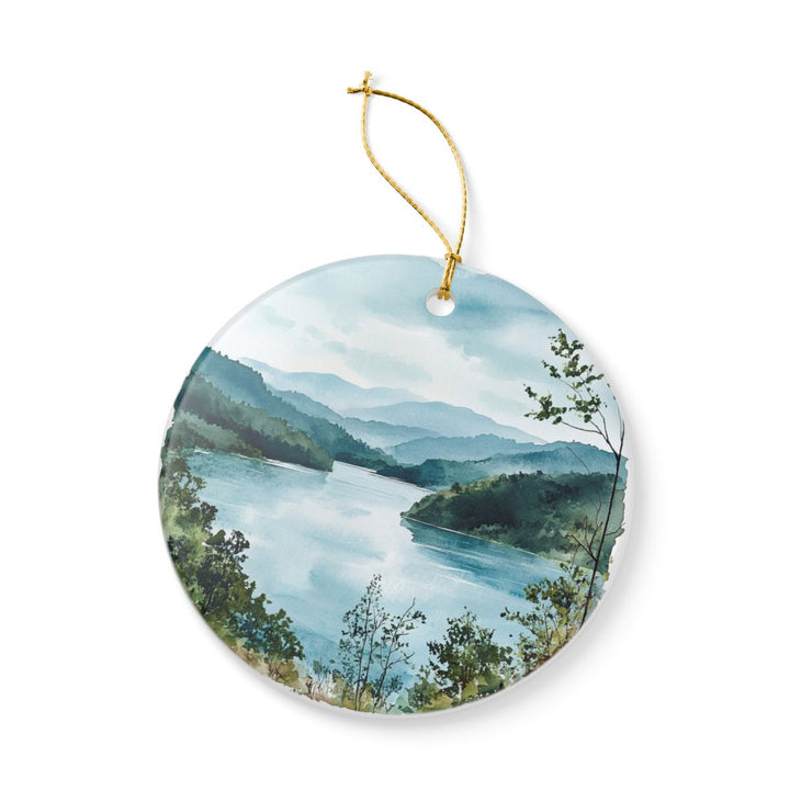 Watauga Lake Tennessee USA Ornament: Unique Watauga Lake Souvenir, Watauga Lake Tennessee Xmas Decor, and Authentic Watauga Lake Gift