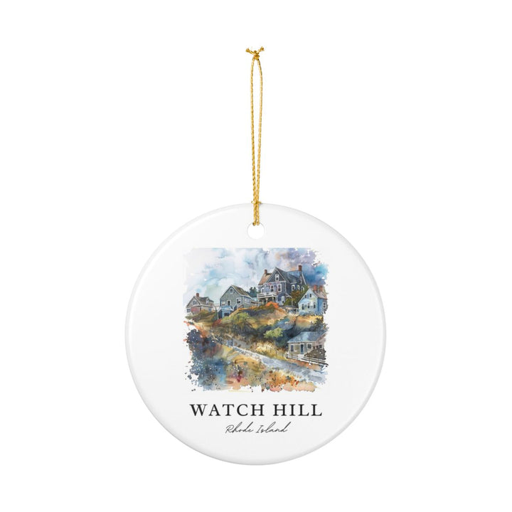 Watch Hill Rhode Island USA Ornament: Unique Watch Hill Souvenir, Watch Hill Rhode Island Xmas Decor, and Authentic Watch Hill Gift