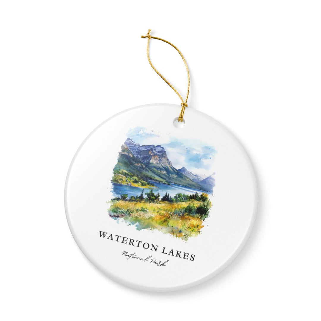 Waterton Lakes National Park Canada Ornament: Unique Waterton Lakes National Park Souvenir, Waterton Lakes National Park Canada Xmas Decor