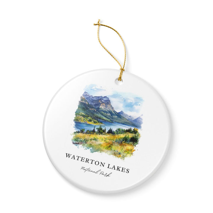 Waterton Lakes National Park Canada Ornament: Unique Waterton Lakes National Park Souvenir, Waterton Lakes National Park Canada Xmas Decor