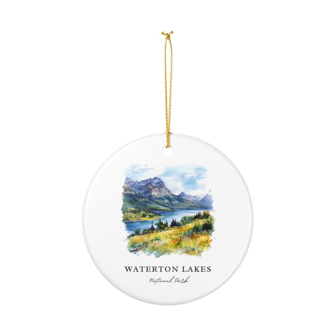 Waterton Lakes National Park Canada Ornament: Unique Waterton Lakes National Park Souvenir, Waterton Lakes National Park Canada Xmas Decor