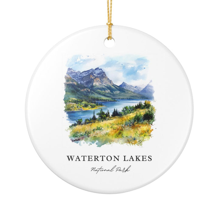 Waterton Lakes National Park Canada Ornament: Unique Waterton Lakes National Park Souvenir, Waterton Lakes National Park Canada Xmas Decor