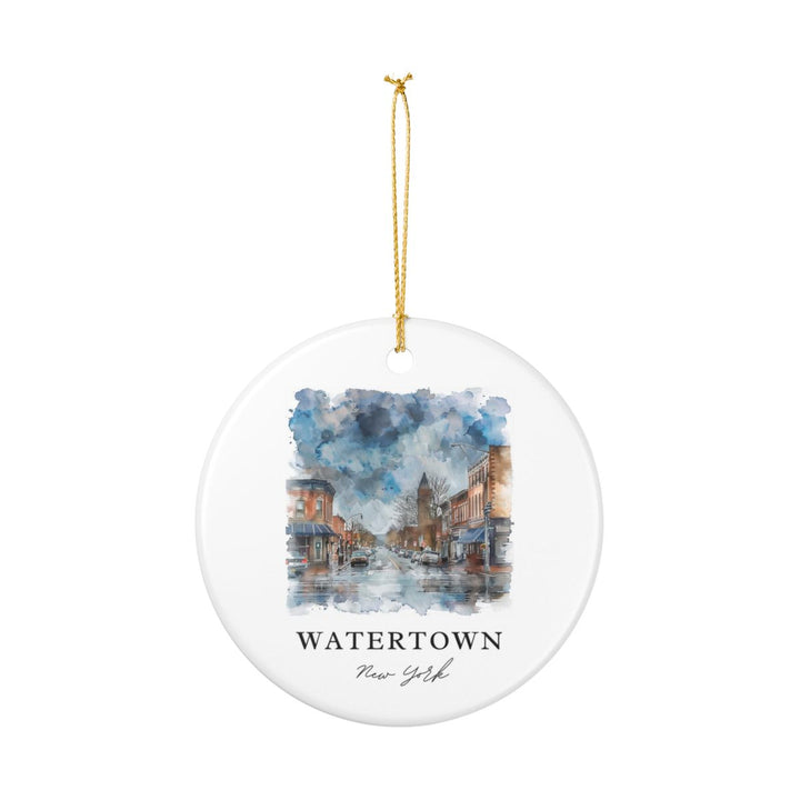 Watertown New York Ornament: Unique Watertown Souvenir, Watertown New York Xmas Decor, and Authentic Watertown Gift