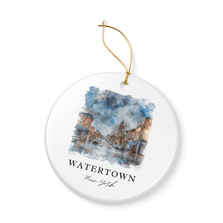 Watertown New York Ornament: Unique Watertown Souvenir, Watertown New York Xmas Decor, and Authentic Watertown Gift