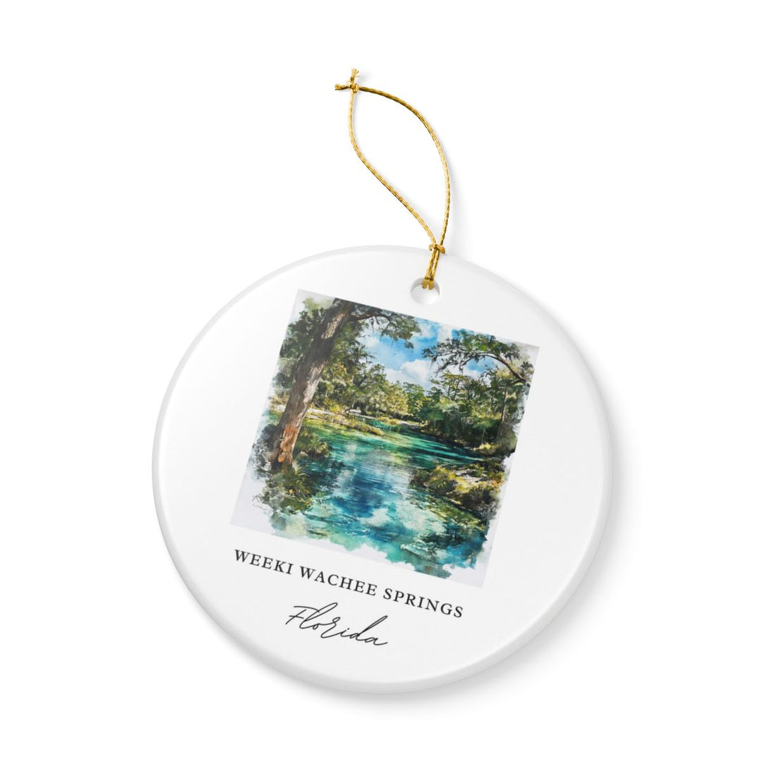 Weeki Wachee Springs Ornament: Unique Weeki Wachee Springs Souvenir, Weeki Wachee Springs Xmas Decor, and Authentic Weeki Wachee Springs Gift