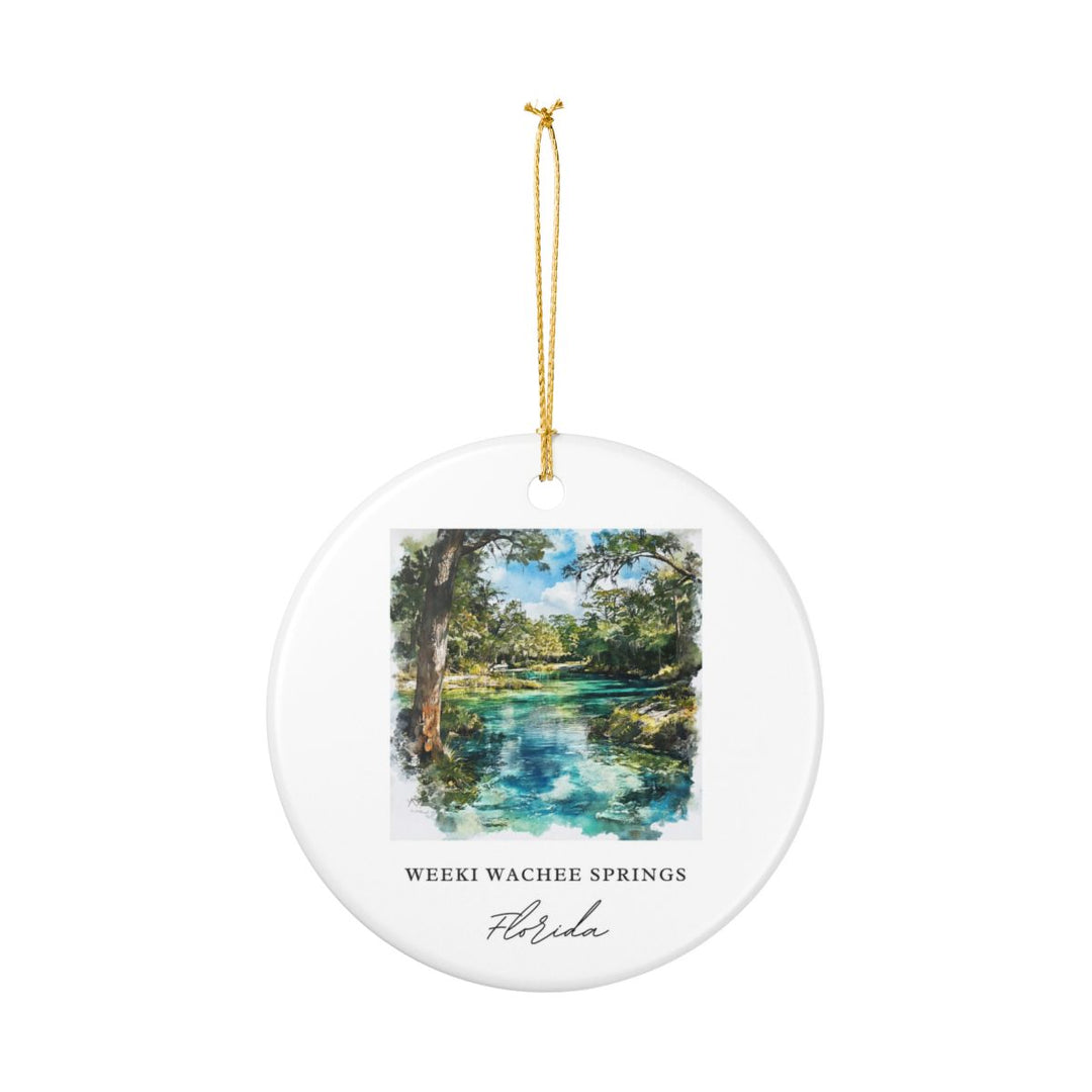 Weeki Wachee Springs Ornament: Unique Weeki Wachee Springs Souvenir, Weeki Wachee Springs Xmas Decor, and Authentic Weeki Wachee Springs Gift