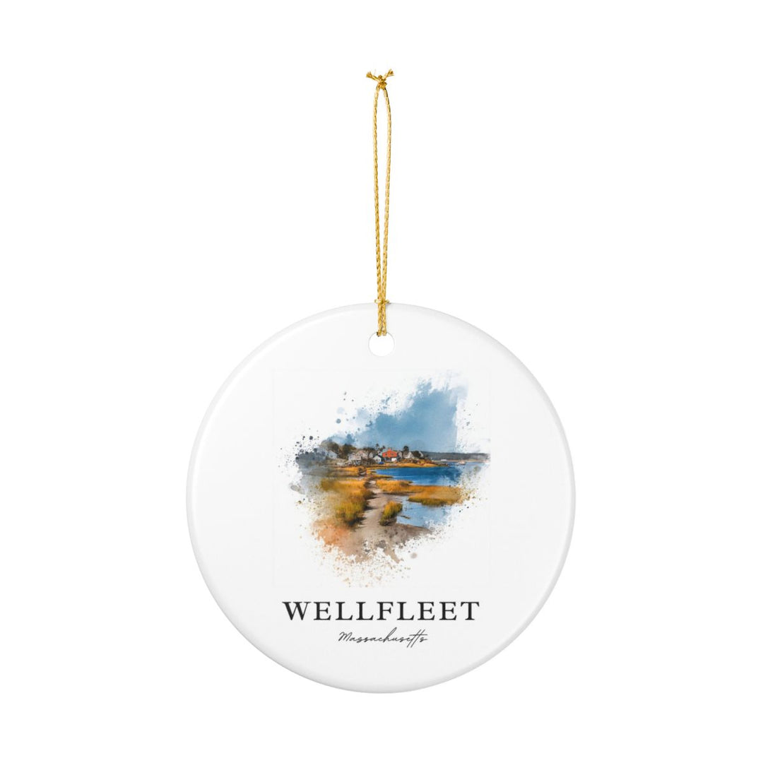 Wellfleet Massachusetts Ornament: Unique Wellfleet Souvenir, Wellfleet Massachusetts Xmas Decor, and Authentic Wellfleet Gift