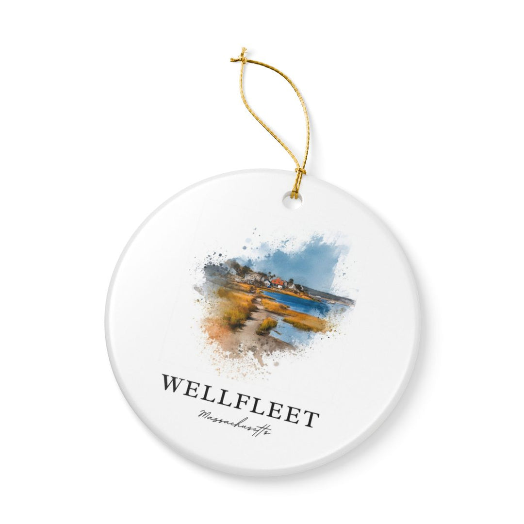 Wellfleet Massachusetts Ornament: Unique Wellfleet Souvenir, Wellfleet Massachusetts Xmas Decor, and Authentic Wellfleet Gift