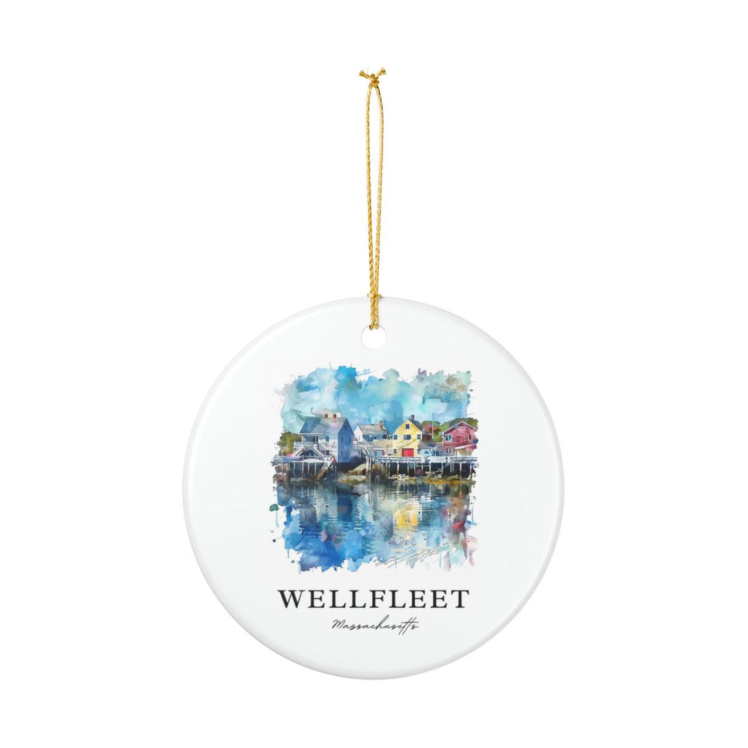 Wellfleet Massachusetts USA Ornament: Unique Wellfleet Souvenir, Wellfleet Massachusetts Xmas Decor, and Authentic Wellfleet Gift