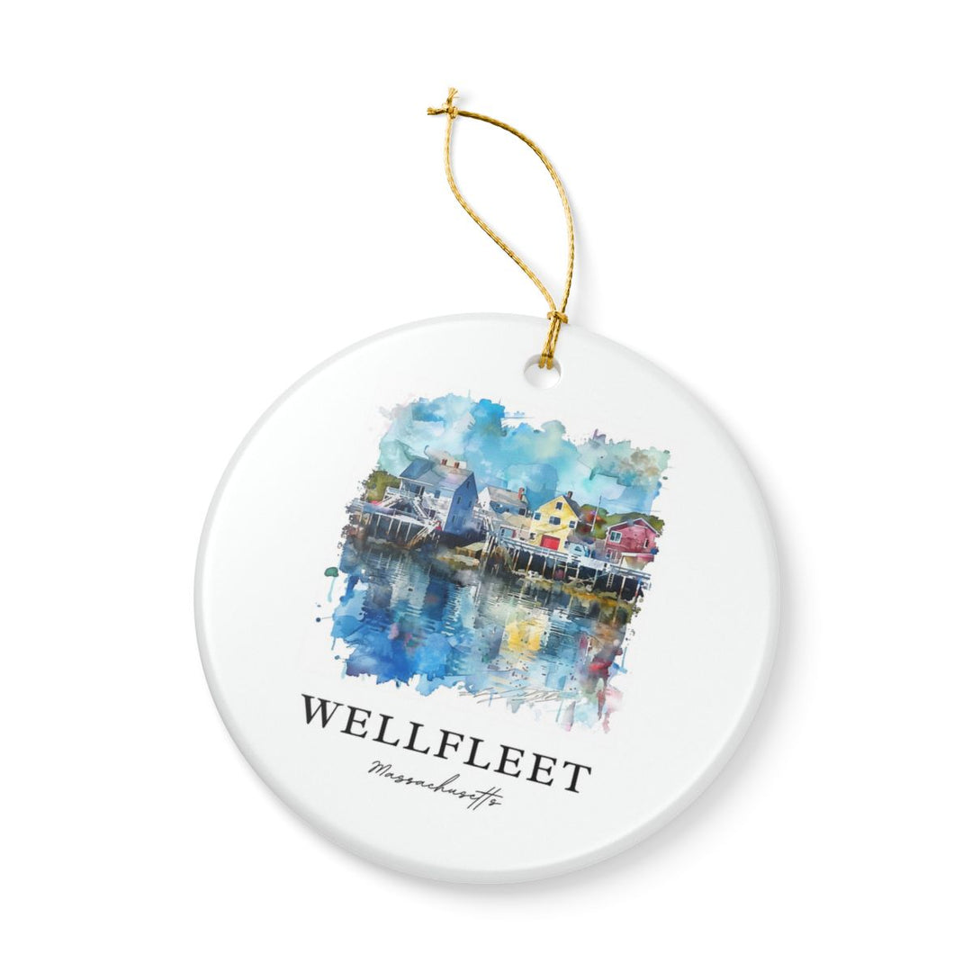 Wellfleet Massachusetts USA Ornament: Unique Wellfleet Souvenir, Wellfleet Massachusetts Xmas Decor, and Authentic Wellfleet Gift