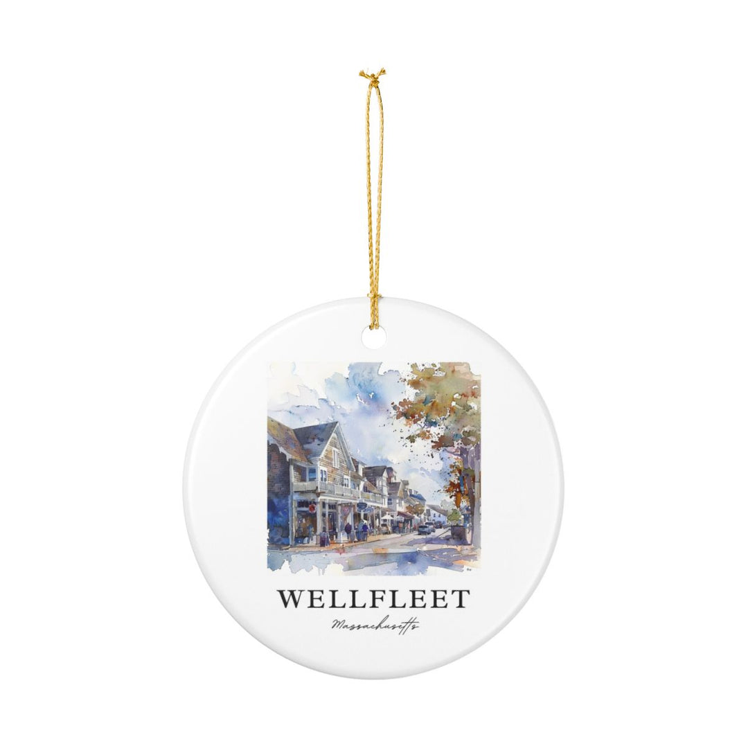 Wellfleet Massachusetts USA Ornament: Unique Wellfleet Souvenir, Wellfleet Massachusetts Xmas Decor, and Authentic Wellfleet Gift