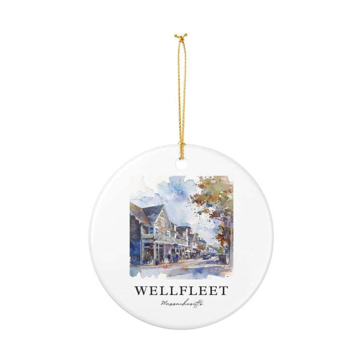 Wellfleet Massachusetts USA Ornament: Unique Wellfleet Souvenir, Wellfleet Massachusetts Xmas Decor, and Authentic Wellfleet Gift