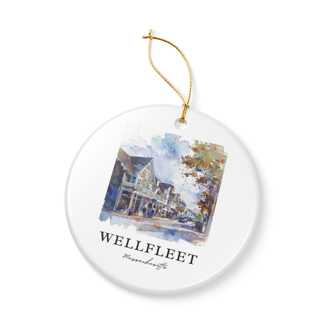 Wellfleet Massachusetts USA Ornament: Unique Wellfleet Souvenir, Wellfleet Massachusetts Xmas Decor, and Authentic Wellfleet Gift