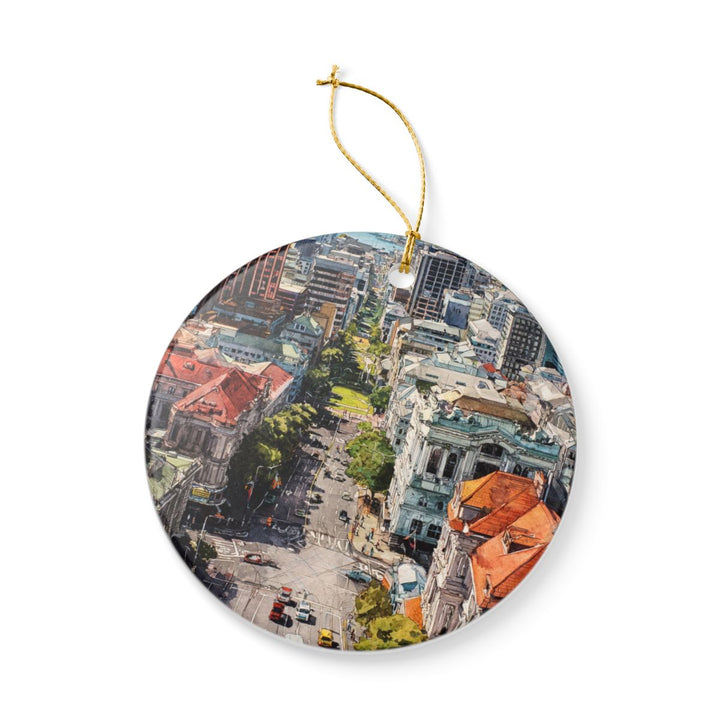 Wellington New Zealand Ornament: Unique Wellington New Zealand Souvenir, Wellington New Zealand Xmas Decor, and Authentic Wellington New Zealand Gift