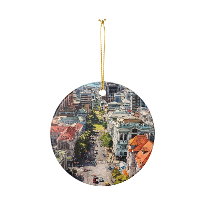 Wellington New Zealand Ornament: Unique Wellington New Zealand Souvenir, Wellington New Zealand Xmas Decor, and Authentic Wellington New Zealand Gift