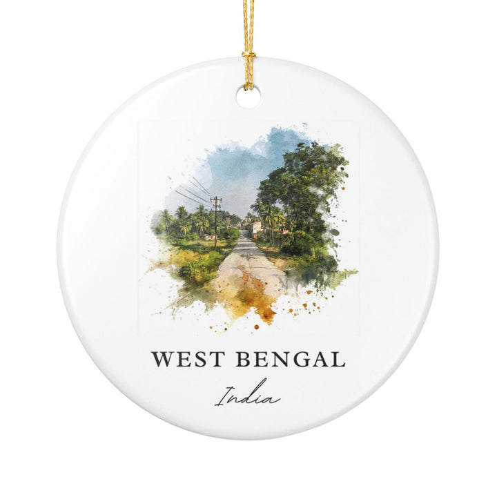 West Bengal India Ornament: Unique West Bengal Souvenir, West Bengal India Xmas Decor, and Authentic West Bengal Gift