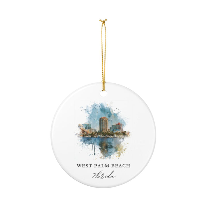 West Palm Beach Florida Ornament: Unique West Palm Beach Souvenir, West Palm Beach Florida Xmas Decor, and Authentic West Palm Beach Gift