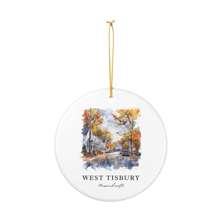 West Tisbury Massachusetts USA Ornament: Unique West Tisbury Souvenir, West Tisbury Massachusetts Xmas Decor, and Authentic West Tisbury Gift