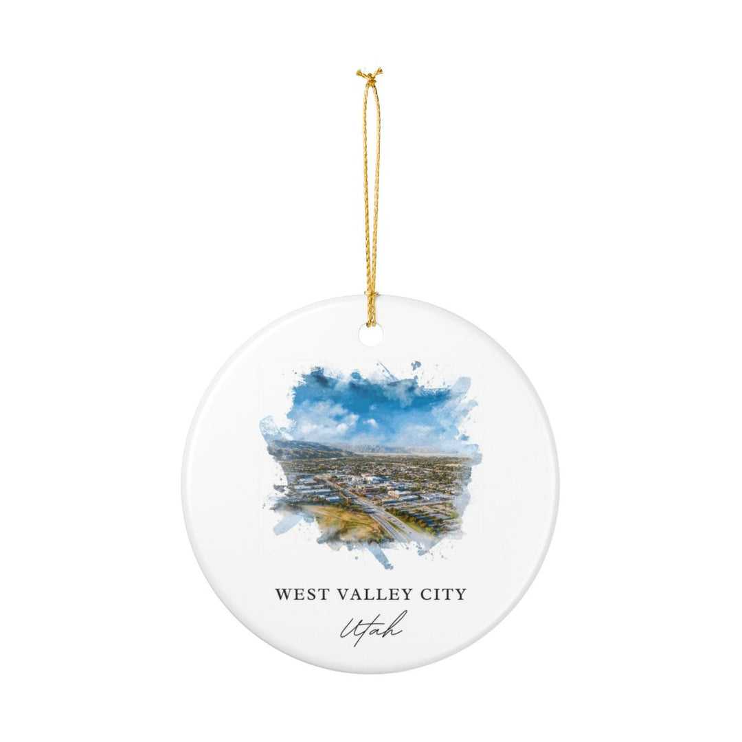 West Valley City Utah Ornament: Unique West Valley City Souvenir, West Valley City Utah Xmas Decor, and Authentic West Valley City Gift