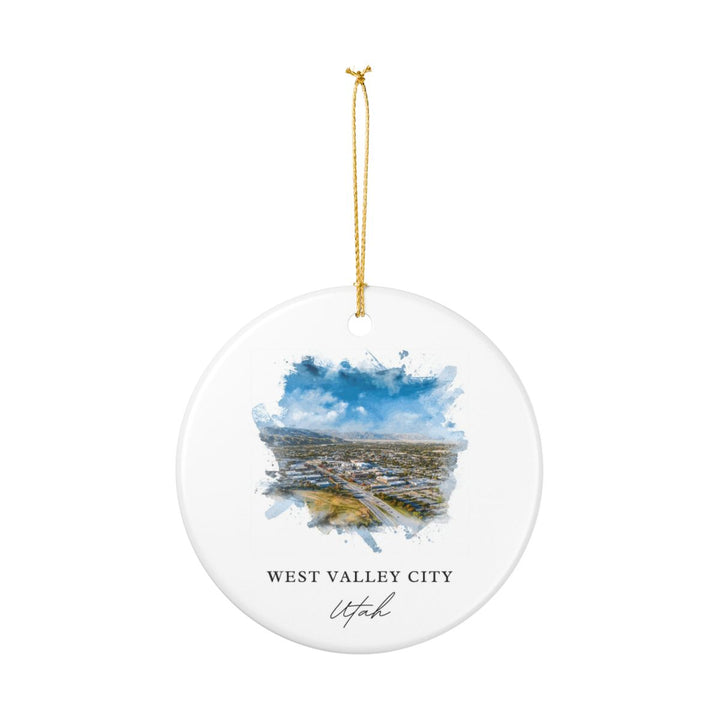 West Valley City Utah Ornament: Unique West Valley City Souvenir, West Valley City Utah Xmas Decor, and Authentic West Valley City Gift