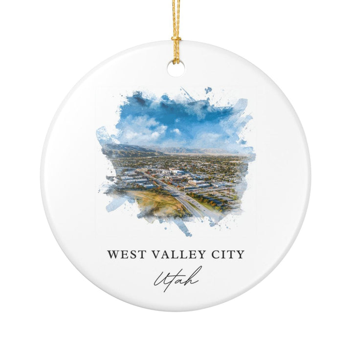 West Valley City Utah Ornament: Unique West Valley City Souvenir, West Valley City Utah Xmas Decor, and Authentic West Valley City Gift