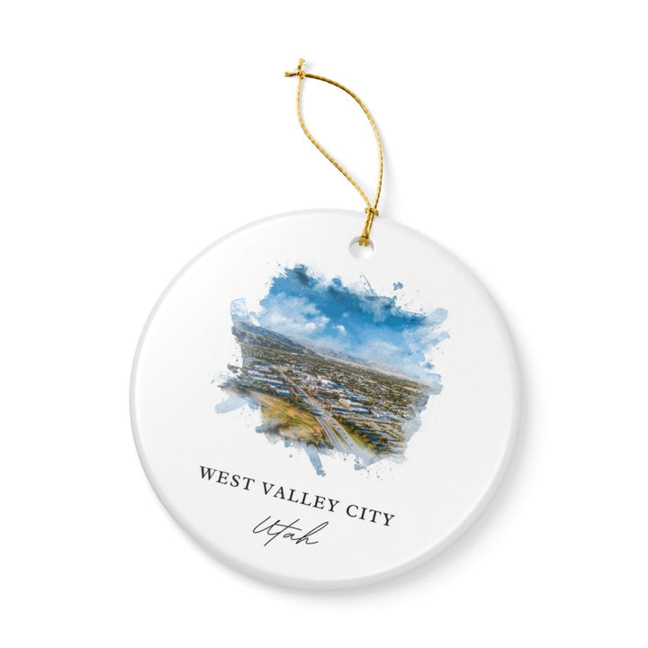 West Valley City Utah Ornament: Unique West Valley City Souvenir, West Valley City Utah Xmas Decor, and Authentic West Valley City Gift